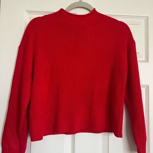 Forever 21 Vibrant Red Turtleneck Sweater